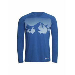 Modré pánské vzorované sportovní tričko Alpine Pro TAR 3