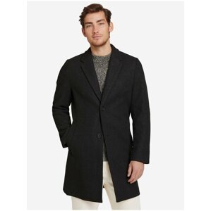 Černý pánský kabát Tom Tailor