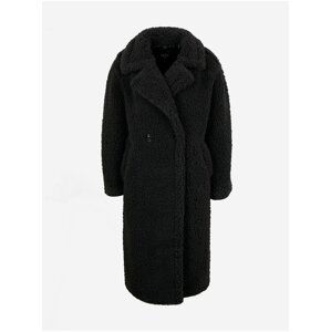 Černý dámský kabát z umělého kožíšku UGG