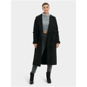 Černý dámský zimní dlouhý kabát UGG Takara