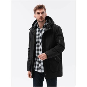 Černá pánská zimní bunda Ombre Clothing C460