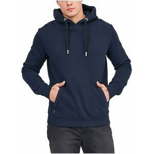 Tmavě modrá pánská mikina Superdry Vintage Logo Emb Hood