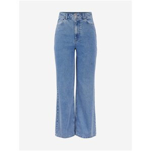 Modré široké džíny Pieces Elli