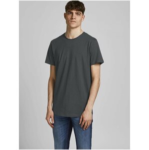 Tmavě šedé basic tričko Jack & Jones Basher