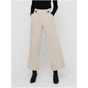 Krémové dámské široké kalhoty JDY Geggo