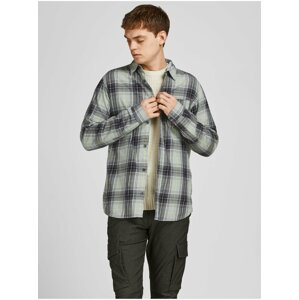 Černo-zelená kostkovaná košile Jack & Jones Owen