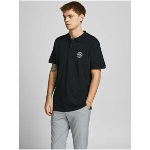 Černé polo tričko Jack & Jones Shark