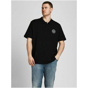 Černé polo tričko Jack & Jones Shark