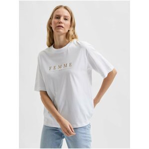 Bílé tričko Selected Femme Myla