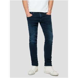 Tmavě modré pánske slim fit džíny Replay