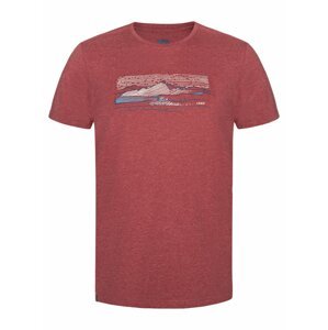BEAMER pánské triko červená žíhaná