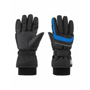 RUFUS dětské lyžařské rukavice černá | modrá LOAP