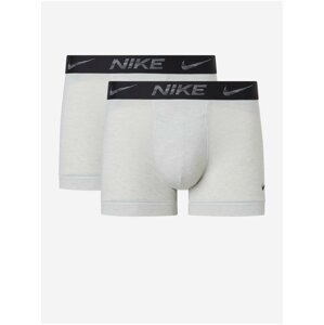 Sada dvou pánských boxerek ve světle šedé barvě Nike
