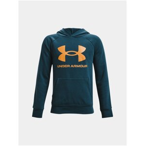 Mikina Under Armour UA RIVAL FLEECE HOODIE - modrá