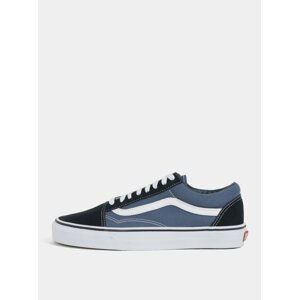 Černo-modré pánské tenisky se semišovými detaily VANS Old Skool