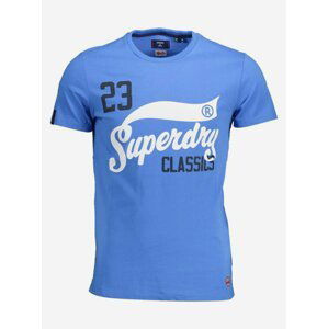 Modré pánské tričko Superdry Collegiate Graphic Tee