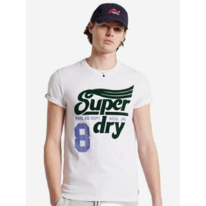 Bílé pánské tričko Superdry Collegiate Graphic Tee