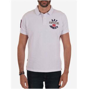 Bílé pánské polo tričko Superdry Classic Superstate S/S Polo