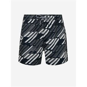 Černé pánské vzorované plavky Superdry Tri Series Swim Short