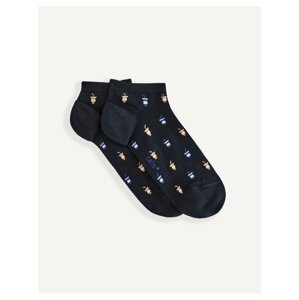 Černé pánské vzorované ponožky Celio Tintonic
