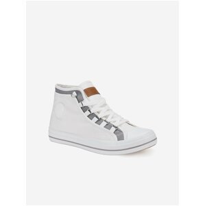 Bílé pánské sneakers boty Ombre Clothing T375