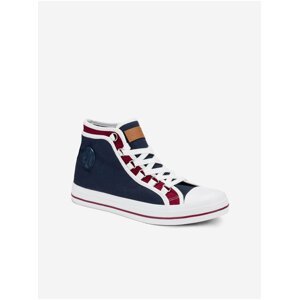 Pánské sneakers boty T375 - námořnická modrá
