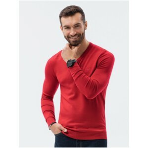 Červený pánský basic svetr Ombre Clothing