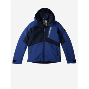 Tmavě modrá dětská zimní bunda s kapucí O'Neill Hammer Jr Jacket