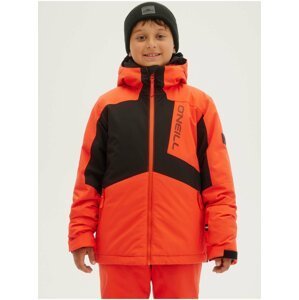 Černo-červená dětská zimní bunda s kapucí O'Neill Hammer Jr Jacket
