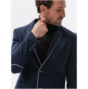 Tmavě modré pánské elegantní sako Ombre Clothing M81