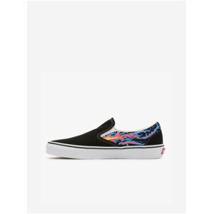 Černé pánské vzorované tenisky VANS Classic Slip On