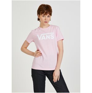 Růžové dámské tričko s potiskem VANS