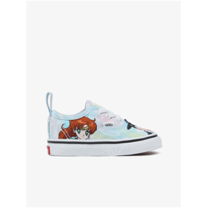 Světle modré dětské vzorované tenisky Vans TD Authentic