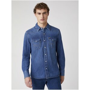 Modrá pánská džínová košile Wrangler