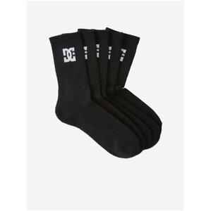 Sada pěti párů ponožek v černé barvě DC