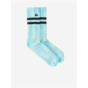 Sada dvou párů vzorovaných ponožek v modré a šedé barvě Quiksilver