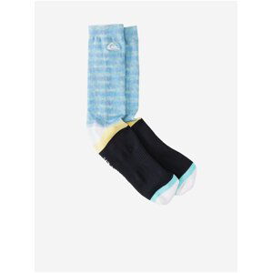 Sada dvou párů ponožek v černo-modré a černé barvě Quiksilver