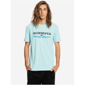 Světle modré pánské tričko Quiksilver Lined Up
