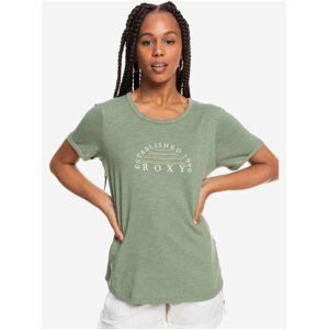 Zelené dámské žíhané tričko Roxy Oceanholic