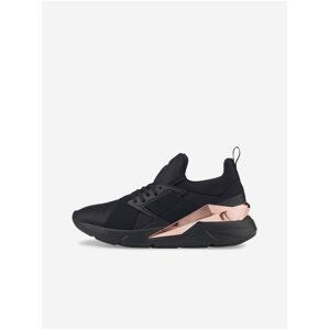 Růžovo-černé dámské tenisky Puma Muse X5 Metal