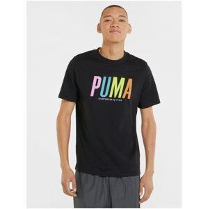 Černé pánské tričko s potiskem Puma Graphic
