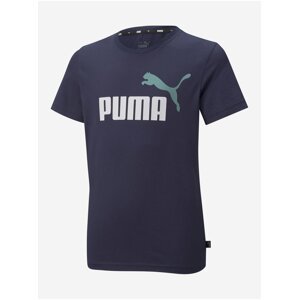 Tmavě modré klučičí tričko s potiskem Puma