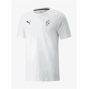 Bílé pánské sportovní tričko s potiskem na zádech Puma Neymar