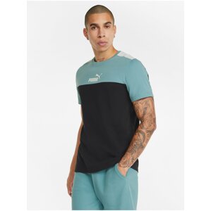 Modro-černé pánské tričko Puma Block Tee