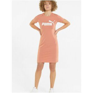 Meruňkové šaty Puma Ess Slim