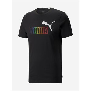 Černé pánské tričko Puma Ess+ Rainbow