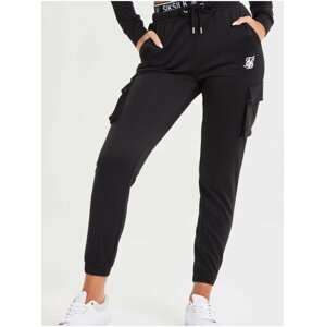 Černé dámské tepláky SikSilk Joggers Pocket Cargo