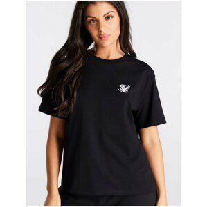 Dámské černé tričko SikSilk CORE TEE BOYFRIEND