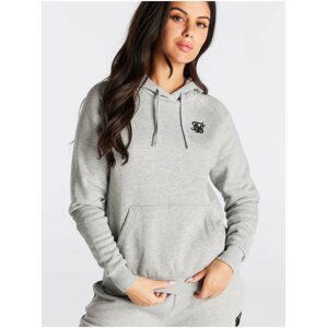 Dámská šedá mikina SikSilk CORE HOODIE OVERHEAD