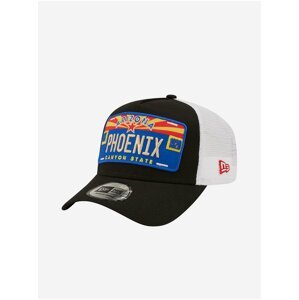 Bílo-černá pánská vzorovaná kšiltovka New Era 940 Af Trucker